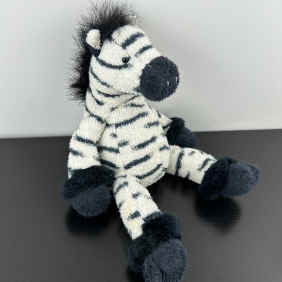 Rs Berrie Luv Pets Shammies Zulu Zebra 9 Black White Plh Stuffed Animal - Picture 5 of 7